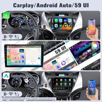 Android 13 6G+128G Car Stereo for Hyundai Elantra 2011 2012 2013 9 Inch Touch Screen Car Radio with CarPlay Android Auto Bluetooth Weather Forecast 59UI GPS Navigation WiFi Network Radio 32EQ