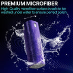 Mini Screen Cleaner Spray – Finger Proof Screen Cleaner for Smartphones, iPads, MacBooks, Laptops, Car Screens, Touchscreens – 3in1 Mist Cleaner, Microfiber Cloth and Cover (Orange)