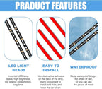 Car LED Strip Light, 24 LED 12V Cigarette Lighter Port, Ice Blue | RGB Neon Auto Interior Atmosphere Lights, Under Dash Ambient Night Light, Universal Decorative Lamp Accessory for Car Truck