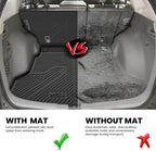 Full Set Floor Mats for Honda CR-V 2012-2016 EX & LX & SE, All Weather TPE Custom Fit Floor Liners 1st & 2nd Row & Seat Back Mat & Cargo Mat (Not Fit EX-L & Touring)