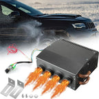 12 Volt Car Heater Defroster 4 Ports Portable Windshield Defogger Defroster Fast Heating Heater Kit for Truck Car Automobile Windscreen Winter