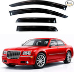 KPY Rain Guards Fit for 2005-2010 Chrysler 300, Out-Channel Window Visors Vent Wind Deflectors 4PC, Car Accessories for 05-08 Dodge Magnum