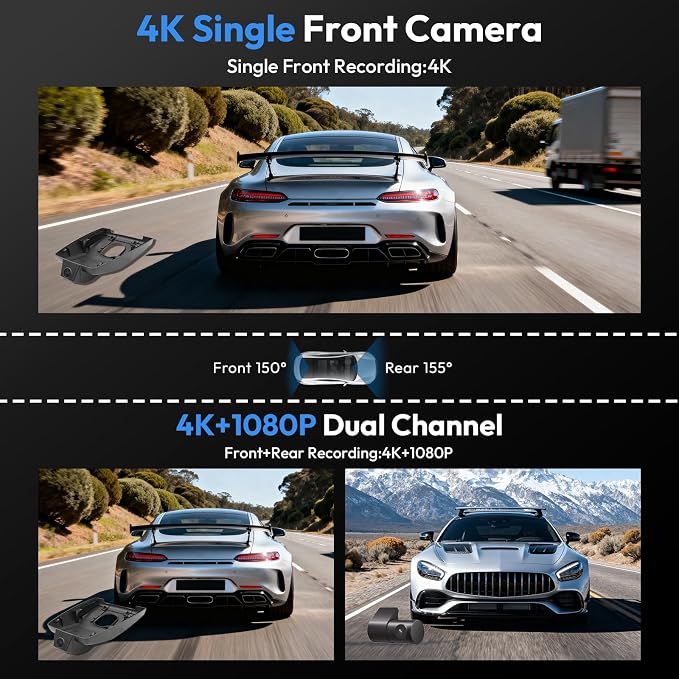 4K Dash Cam for BMW X3 2025-2026 M50 30M50 30 Xdrive Sports, Integrated OEM Look,UHD 2160P Video, WiFi & APP,Loop Recording, G-Sensor,Easy Install,64GB Card
