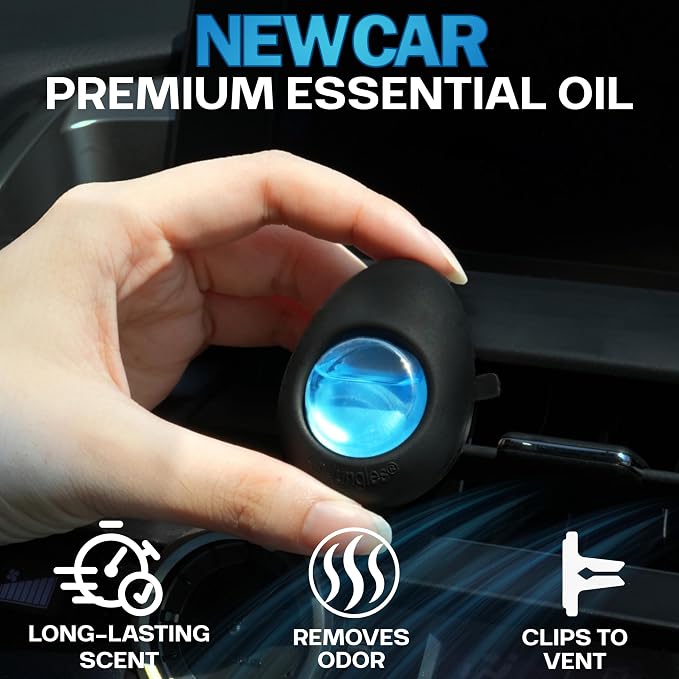 Car Air Freshener Vent Clip 4 Ct, Variety Scent for Men & Women | Long-Lasting Car Odor Eliminator, Easy Clip-On, Up to 120 Days Freshness for Cars, Trucks, and SUVs, 4 mL Each