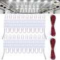 120 Led Van Interior Light Kits, 12V Led Light Strip, Cargo Van Accessories, Ceiling Work Lights Kit, Enclosed Trailer Lights for Truck Vans RV Boats Caravans, 40 Modules(White)