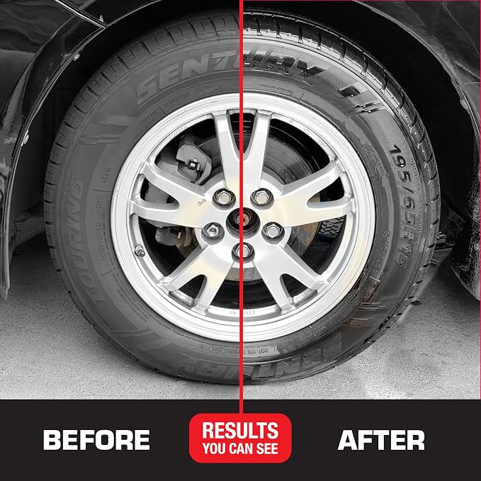 120270 Tire Wet Spray, Weather & Rinse-Resistant Formula that leaves Tires looking Wet, Black & Glossy in One Spray, 14.5 Fl. Oz. (Pack of 2)