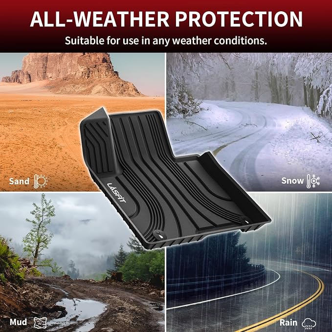 Floor Mats for Hyundai Tucson 2026 2025 2024 2023 2022 (Not for Hybrid & PHEV), Custom Fit TPE All Weather Floor Liners 1st & 2nd Row Car Mats Accessoires for Hyundai Tucson 2022-2026, Black