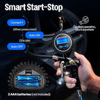 SPECSTAR 2 Pack Digital Tire Inflator with Pressure Gauge, Night Available 250 PSI Air Chuck and Compressor Accessories with Rubber Hose and Quick Connect Attachment for 0.1 Display Resolution