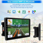 Car Stereo Radio for Jeep Wrangler JK Compass Grand Cherokee Dodge Ram 1500, Android 12 OS 2GB+64GB, 10 inch IPS Touchscreen Support Wireless CarPlay Android Auto GPS Bluetooth FM SWC