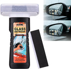 Windshield Oil Film Remover, Car Glass Cleaner Tool for Windshield & Windows, Remove Water Spots, Rain Marks, Haze & Grime, Anti Glare Streak Free Auto Window Cleaner, Improve Night Driving Visibility