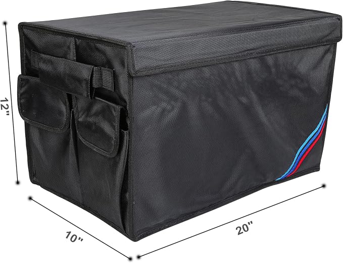 Non-slip Car Organizer, Multi-Use Collapsible Car Storage Box, Portable Auto Cargo Storage Bin for Car SUV Truck, Waterproof Outdoor Camping Picnic Storage Container