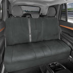 SpillGuard Waterproof Rear Bench Car Seat Cover, Black Stitching – Split Bench Rear Seat Protector with Neoprene Padding, Back Seat Cover for Kids & Dogs, Car Interior Covers