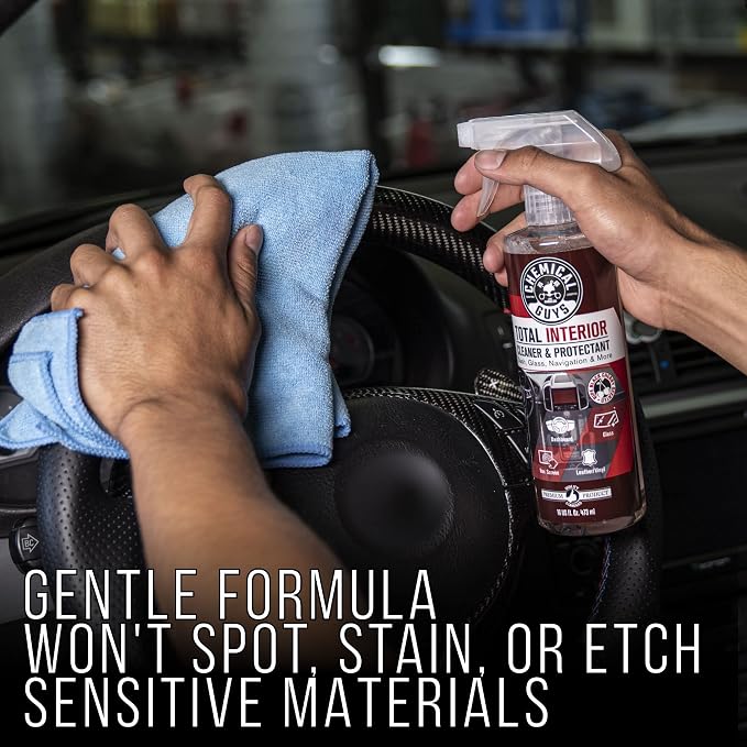 Total Interior Cleaner & Protectant - Black Cherry, Car Cleaning Spray, Cleans and Protects Leather, Vinyl, Plastic, Rubber, and Glass, Safe for Trucks, SUVs, Jeeps, RVs & More - 16 oz