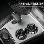 2PCS Bling Crystal Rhinestone Cup Holder Coaster – 2.75 Inch Anti-Slip Auto Insert Cup Coaster – Sparkling Interior Decor Accessories for Cars & Vehicles (Black & White)
