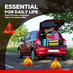 8 Pcs Emergency Reflective Triangles Sign Foldable Warning Safety Triangles for Vehicle Kit Portable Reflector Roadside Tools Suitable for Cars Trucks Breakdown