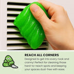 Car Cleaning Gel Putty - 6 Pack Apple Scented Interior Detailing Tool for Cup Holder, Air Vent & Keyboard - Reusable Auto Detailing Accessories - Dust Remover Goop - Gifts for Men Women