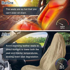 Car Seat Towel Cover, 2 Pack Universal Front Seat Protector for Cars, SUVs and Trucks, Sweat Towel Car Seat Cover for Gym, Yoga, Swimming, Pets and Family Travel, Beige