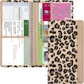 Car Registration and Insurance Holder, with Magnetic Closure for License, Cards and Documents, All Vehicle Needs and Car Accessories (Leopard-Yellow)