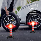 XTREME STP LED Road Flares, Emergency Road Flares for Vehicles, Car Flares with 3 Alert Modes, Magnetic Base, Foldable Stand, Emergency Roadside Lights, Visible Up to 1 Mile, White Flashlight