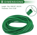 Universal Car Door Edge Protective Sealing Strip U-Type Door Scratch Protection Guard, 49.21ft 15m, Anti-scratch Collision, PVC Iron, Green