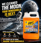 Advanced All-Season Windshield Washer Fluid -27°F, Water Repellent Technology, Powerful Bug Remover, Streak-Free Cleaning, Ready-to-Use RTU, 1 Gallon