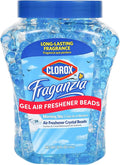 Fraganzia Crystal Beads Air Freshener, Long Lasting Room Deodorizer and Odor Eliminator Gel Beads to Freshen Home, Car, or Office, Morning Sky Scent, 12 Fl Oz