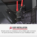 Cobra GMRS Trailblazer Antenna Red - High-Performance Antenna for GMRS Two-Way Radios, Red Finish
