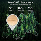 Car Air Freshener, 2 PCS Premium Europe Beech Wood, Car Air Freshener Vent Clip for Hidden Air Vent etc, 4 Scent Refills, 2 Plant-Extract Fragrances from France MANE, Long-lasting for 120 Days
