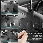 Car Headrest Hook, Bags Hanger for Car, Leatehr Car Double Hooks for Purses and Bags, Car Hanger Storage Holder for Handbag Coat Umbrella, Car Inside Accessories