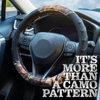 Mossy Oak Steering Wheel Cover with Comfort Grip; Heavy Duty 600D Oxford Material with Mossy Oak Break-up Country Camouflage; Fits All Large Trucks and SUVs with Steering Wheel Size 15.5" to 16"