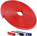 16.5FT(5M) Universal Car Door Edge Protector Guards, No-Glue Required Rubber Seal U Shape Automotive Door Entry Guard, Suitable for Most Cars, SUVs and Trucks (Red)