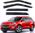 KPY Rain Guards Fit for 2010-2017 Chevrolet Equinox, Out-Channel Window Visors Vent Wind Deflectors 4PC, Car Accessories for 10-17 Chevy Equinox