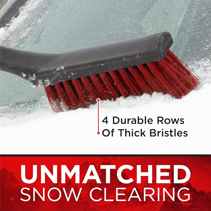 Force 17” 518RFB Snowbrush with Ice Scraper for Car, Single