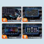 9.7" Car Radio Stereo for Chevy Silverado,for GMC Acadia,for Buick Enclave | Top Trim Adapter Needed,Android 13 GPS Head Unit with 4+64GB,Support Bluetooth, WiFi, DSP, Mirror Link, SWC