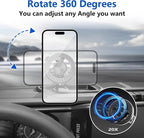 Phone Mount for 2024 2025 2026 Jeep Wrangler, Dashboard Phone Holder Dash Mount for New Jeep Wrangler JL JLU 4XE Jeep Gladiator JT Accessories, Magsafe Phone Mount Fit 12.3" Screen