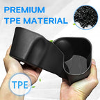 Cup Holder Insert for GMC Hummer EV 2026 2025 2024 2023 2022 Accessories Center Console Silicone Cup Holder Drink Bottle Holder Organizer Non-Slip Interior Decoration for Hummer EV SUV Black