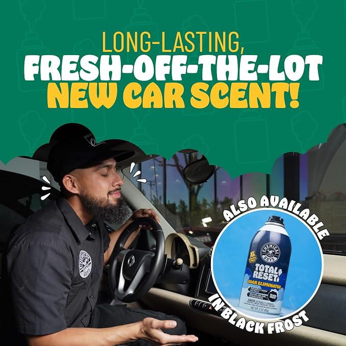 Odor Eliminating Fogger 3 Pack – New Car Smell, 3 Oz Each – Set-and-Forget System to Remove Smoke, Pet, Gym, and Food Odors in Cars, Trucks, SUVs