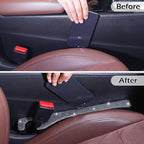 Bling Car Seat Gap Filler, 2 Pack Universal Fit for Car SUV Truck Handmade Crystal Rhinestone Diamond Car Gap Filler Bling Car Accessories for Women(Silver)