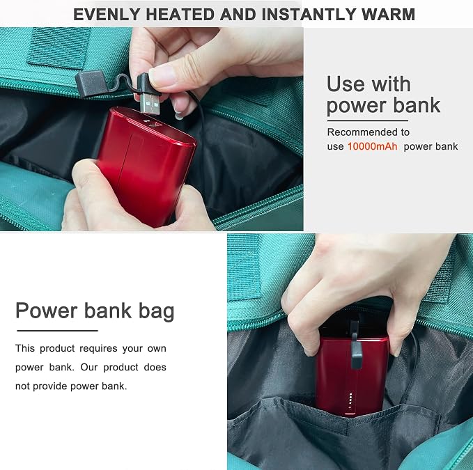 Heated Stadium Seats with Backrest Foldable(No Power Bank), Cushion Pad Portable, Thick Padded with Handle, Ideal for Camping Sporting Events Concerts (Green Floral)