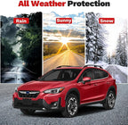 Window Visors Rain Guards for 2018-2023 Subaru Crosstrek/2017-2023 Subaru Impreza Hatchback Accessories, Outside-Mount Tape-On Side Window Wind Deflectors Vent Visors Shades Rainproof Black
