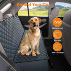 Dog Car Cover for Back Seat Cover Protector Waterproof Dog Seat Covers for Cars, Car Seat Protector for Dogs with 1 Dog Seat Belt, Nonslip Back Seat Cover for Kids, Trucks & SUV, Grey