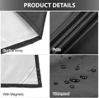 210T Magnetic Car Windshield Cover Sun Shade Snow Frost Ice Guard Waterproof Windshield Protector for SUV 94 x 57.4 Inches