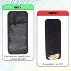 CD Case Holder for Car - DVD Vehicle Visor Storage Orangizer Sun Visor Organizer for CD Visor Case with 12 DVD Storage Sleeves 1 Mesh Pocket 1 Pen Holder(Black)