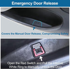 Door Side Pocket Storage Box Insert Tray for Tesla Model Y Juniper 4PCS 2026 2025 Door Pocket Liner with Emergency Release Access for Model Y Juniper Accessories Full-Cover TPE (Juniper-upgrade)