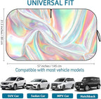 Car Windshield Sun Shade, Folding Car Shades for Front Windows UV Rays Sun Cover Shade, Keeps Your Vehicle Cool