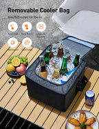 Car Trunk Organizer Storage Large for SUV, Truck, Pickup, Collapsible Trunk Organizer Portable Storage Box with Cooler Bag, Foldable Cover, Nylon Handles, PU Bottom and PE Plate