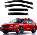 KPY Rain Guards Fit for 2018-2023 Subaru Crosstrek, Out-Channel Window Visors Vent Wind Deflectors 4PC, Car Accessories for 2017-2023 Subaru Impreza Hatchback