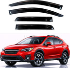 KPY Rain Guards Fit for 2018-2023 Subaru Crosstrek, Out-Channel Window Visors Vent Wind Deflectors 4PC, Car Accessories for 2017-2023 Subaru Impreza Hatchback