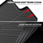 Cargo Mat for Hyundai Santa Fe Sport 2018 2017 2016 2015 2014 2013, All Weather TPE Custom Fit Car Trunk Mats Cargo Liners Accessories for Santa Fe Sport 2013-2018, Black