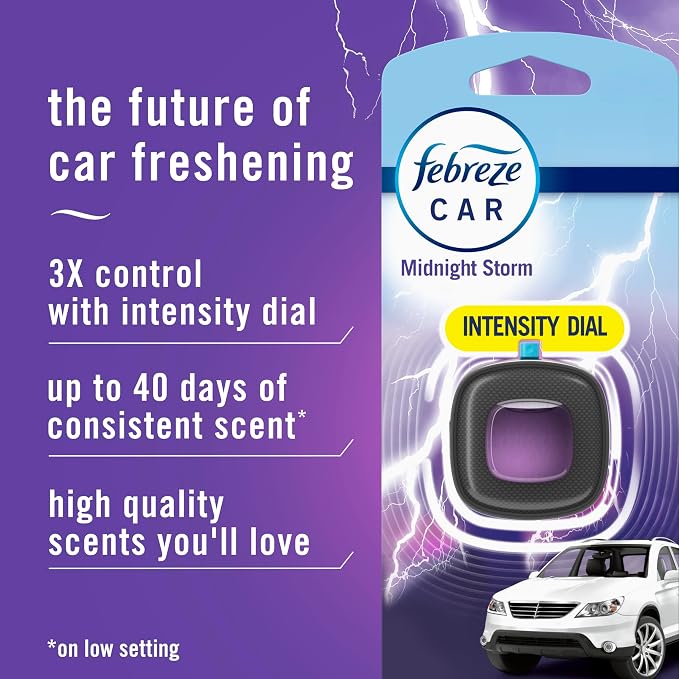Car Air Freshener Vent Clip, Midnight Storm, 1 count,.06 oz